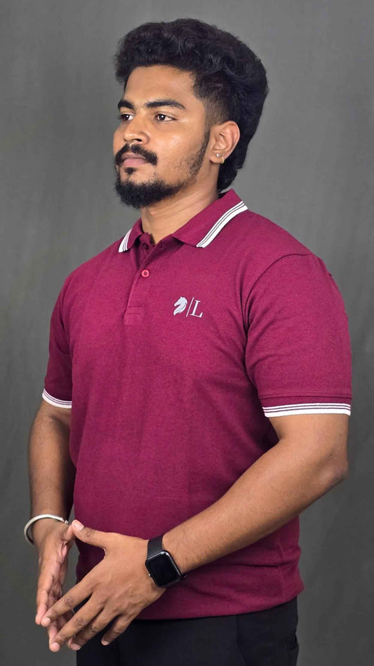 Stylish Maroon Men's T-Shirt