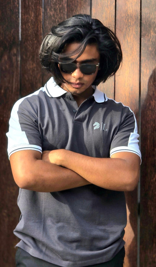 Top Grey & White Men’s T-Shirt