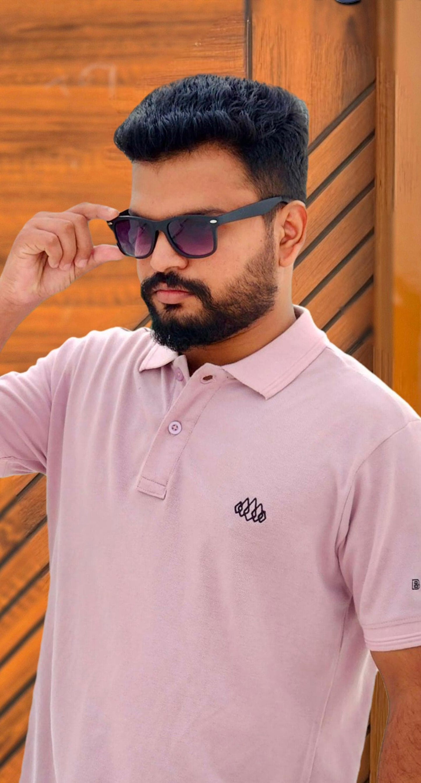 Coral Pink Polo T-Shirt