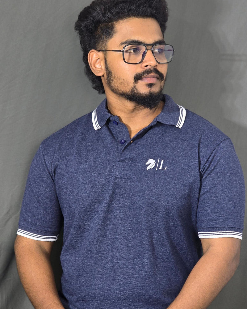 Melange Blue Men's T-Shirt