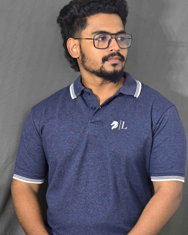 Melange Blue Men's T-Shirt