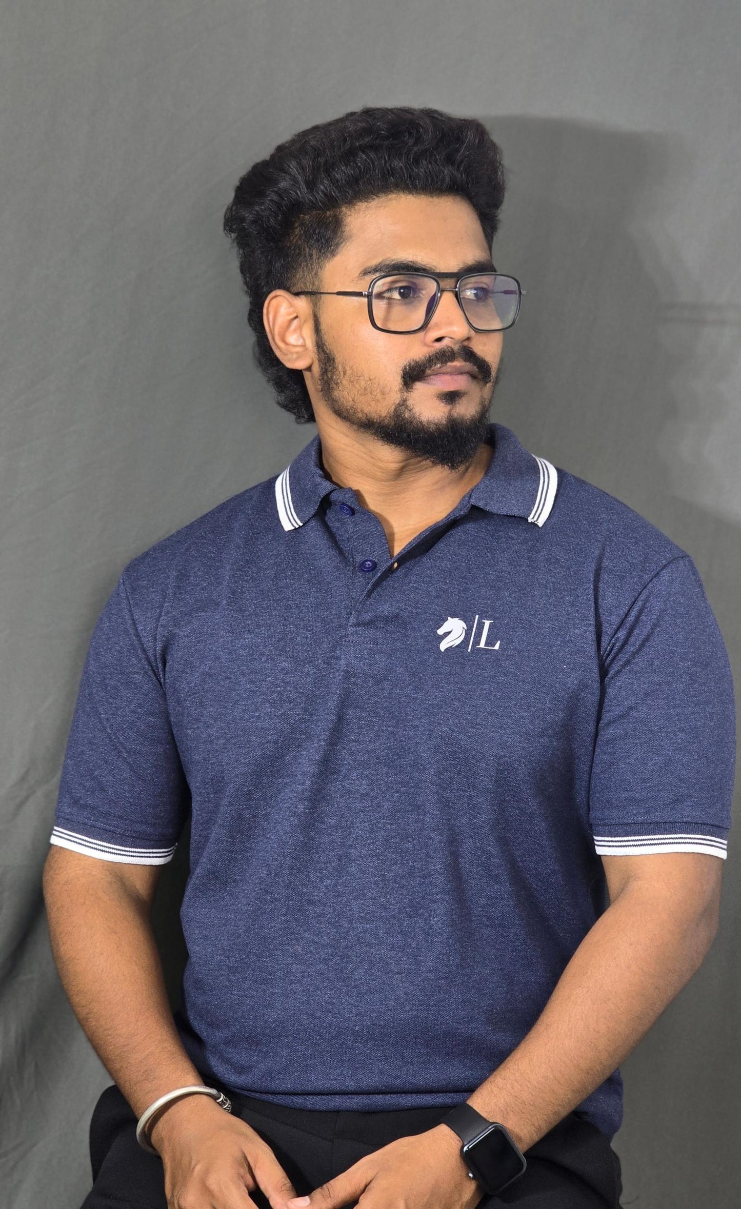 Melange Blue Men's T-Shirt