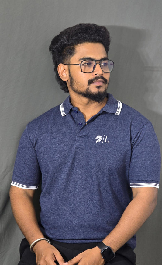 Melange Blue Men's T-Shirt