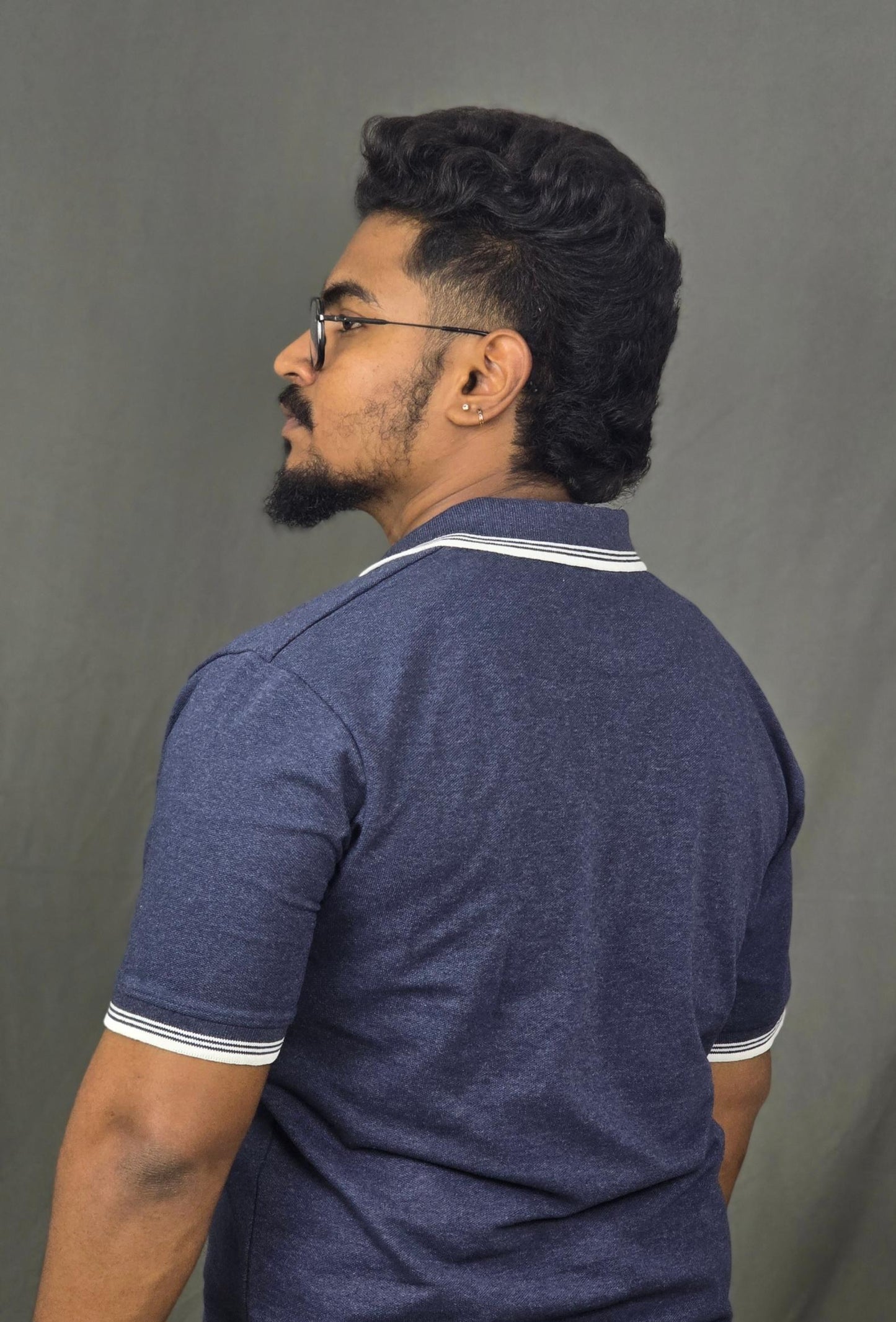 Melange Blue Men's T-Shirt