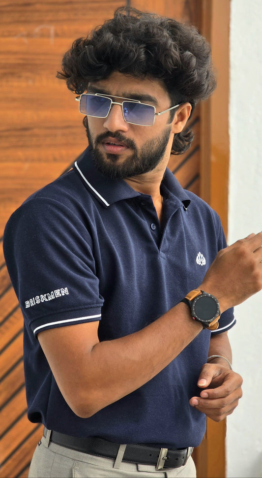 Navy Blue Polo T-Shirt