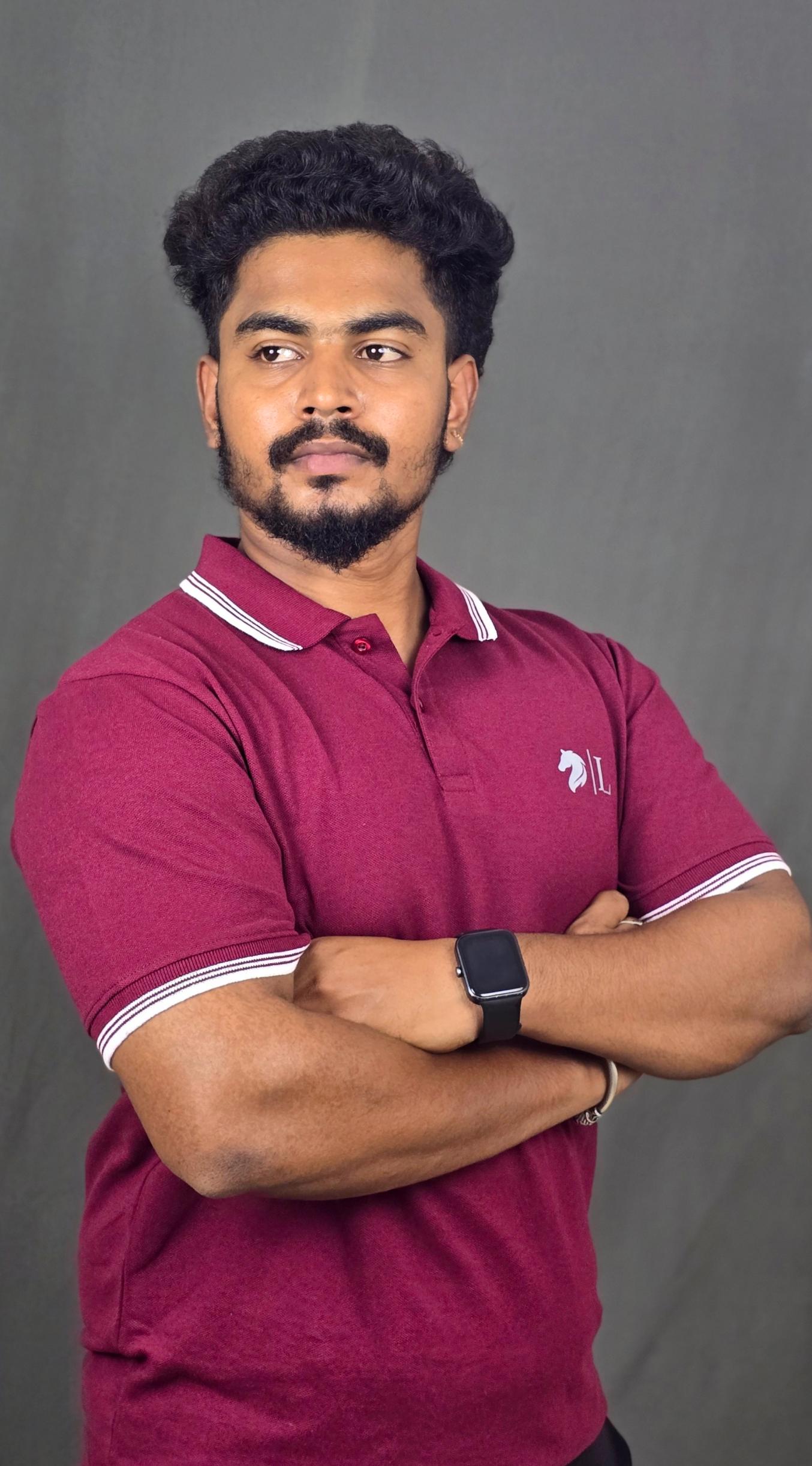 Stylish Maroon Men's T-Shirt