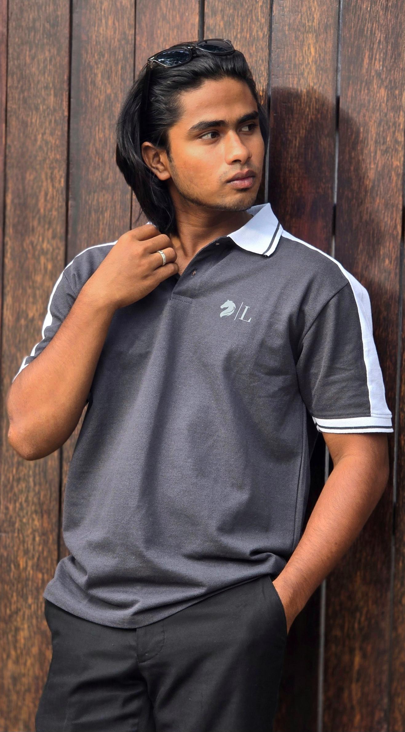 Top Grey & White Men’s T-Shirt